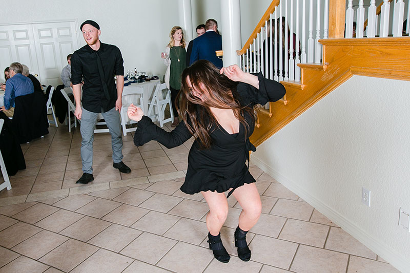 girl dancing at wedding