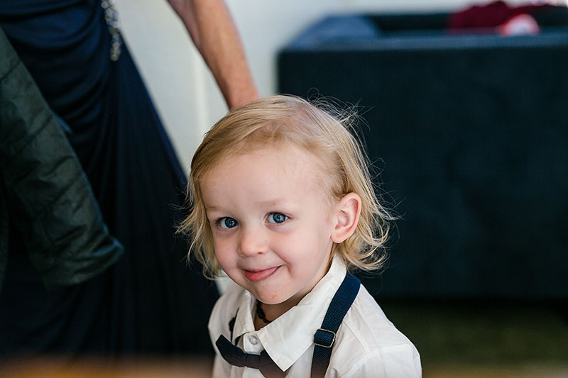 Baby at a wedding