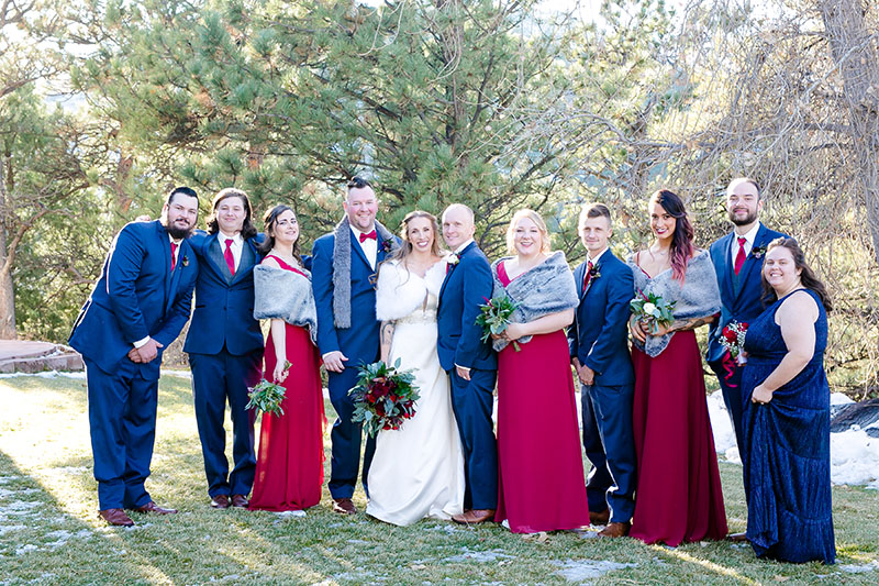 bridal party portrait wedding